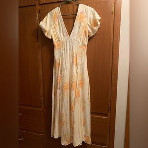 Free People Laura Printed MIDI Dress NWT